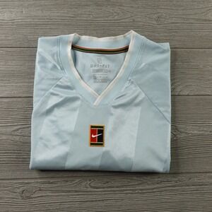 Nike Court Breathe Slam Shirt Men's Large Tennis Top Performance Blue CK9799-449